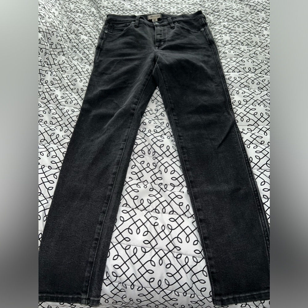 Madewell 10” High Rise Black Skinny Jeans Sz 31